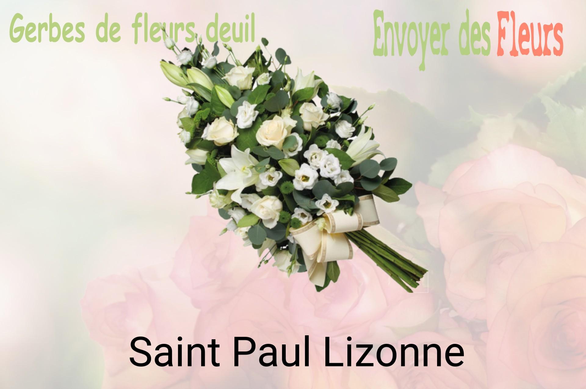 Gerbe de fleurs de deuil livrée à Saint-Paul-Lizonne